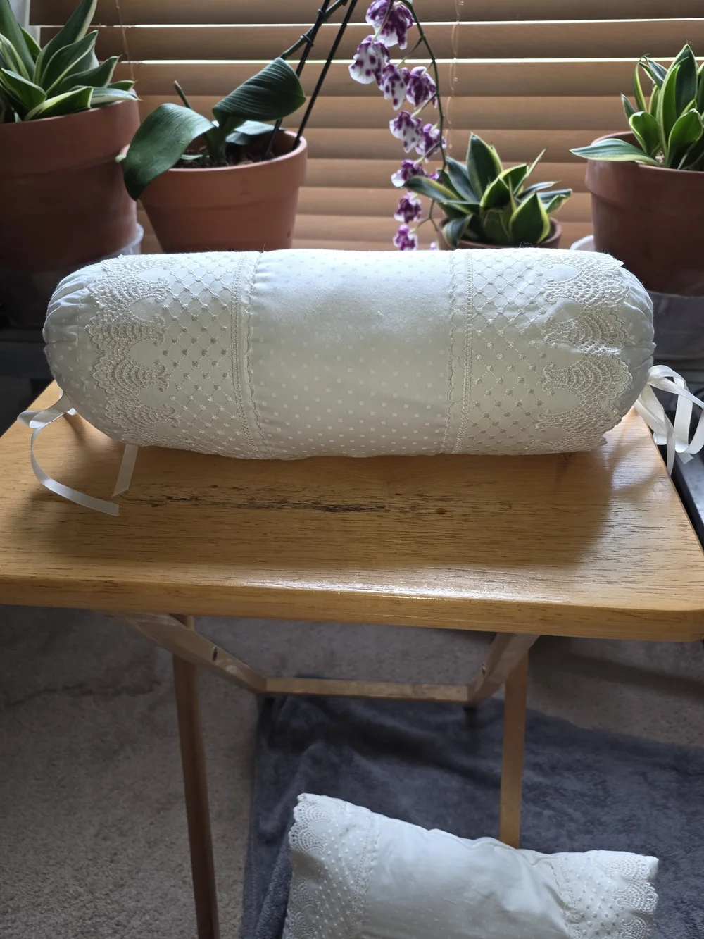 Charisma Lace Pillow and Bolster Set